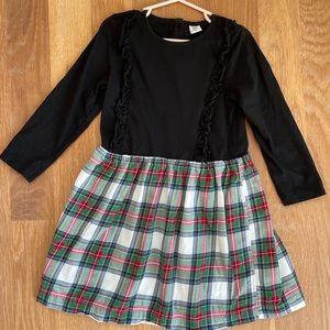 Baby Gap mixed-media plaid dress (size 5)